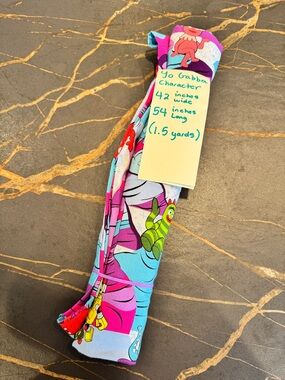 Rare Yo Gabba Gabba Fabric (2011) – 1.5 Yards – Vibrant Character Print – OOP